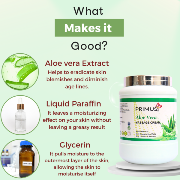 Primus Aloevera Massage Cream 800 gram