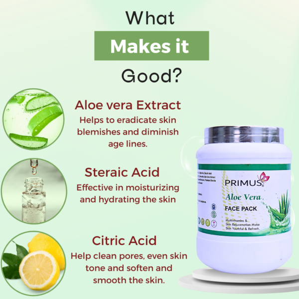 Primus Aloevera Face Pack 800 gram
