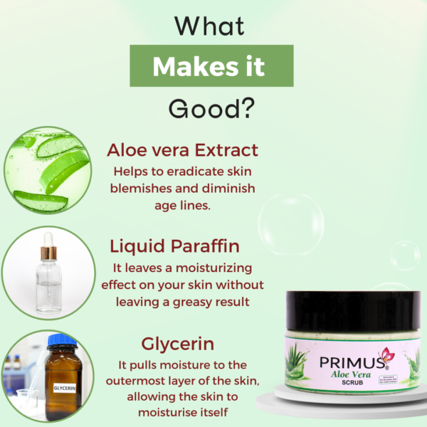 Copy of Copy of Aloe vera Extract Primus Aloevera Scrub 200 gram