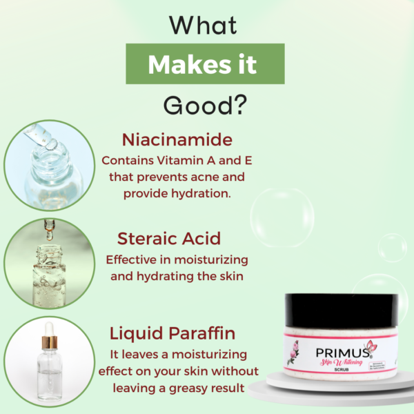 Primus Skin Whitening Scrub 200 gram