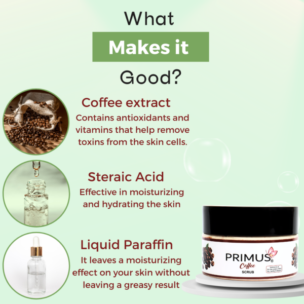 Copy of Copy of Copy of Copy of Copy of Copy of Copy of Aloe vera Extract (1) Primus Coffee Massage Scrub (200gram)