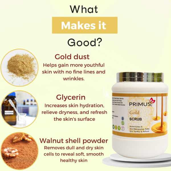 Primus Gold Massage Scrub (800gram)