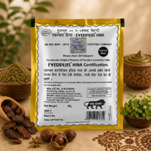 Everplus Natural Black Hina Powder Pack of 10 (10x40gram)