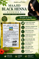 Maajid Black Henna Powder(Pack 0f 5) (5X50Gm) - Image 4