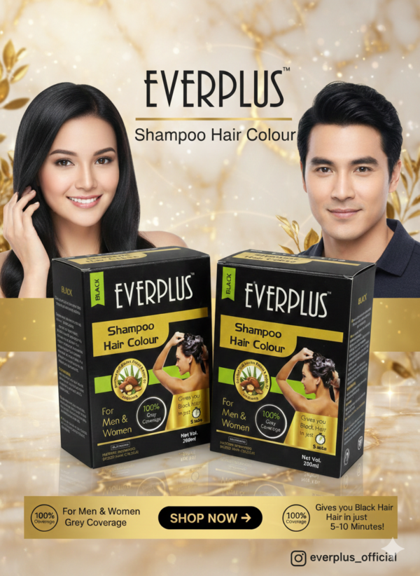 IMG_9852 Everplus Hair Colour Shampoo Black (20 x 20ml)