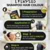 how to use 1 Everplus Hair Colour Shampoo Black (20 x 20ml)