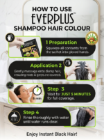 Everplus Hair Colour Shampoo Black (20 x 20ml) - Image 2