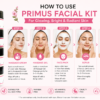 how to use Primus Skin Whitening Tower Facial kit 4 Steps (800gm)