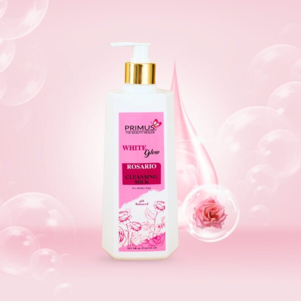 1.FRONT DESIGN Primus Rosario Cleansing Milk – Gentle Daily Face Cleanser & Glowing Skin 500 ML