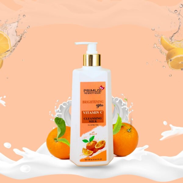1.FRONT DESIGN Primus Vitamin C Cleansing Milk – Brightening, Gentle Face Cleanser 500 ML