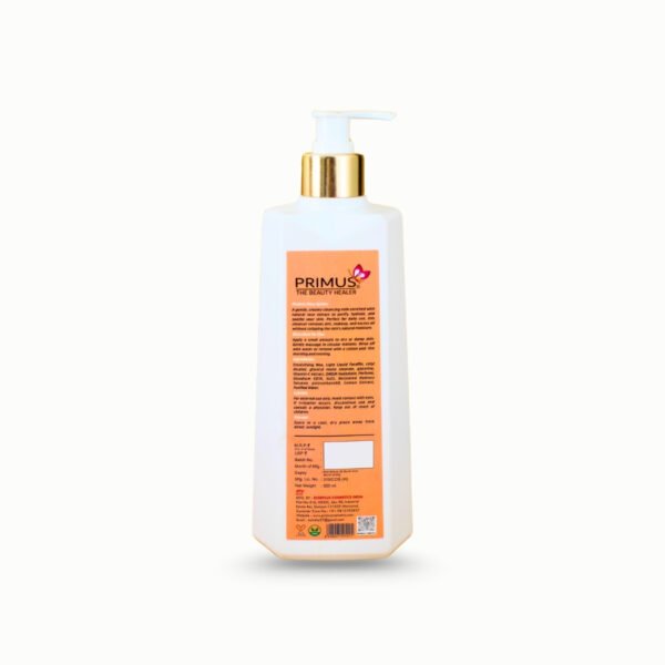 5.Back Primus Vitamin C Cleansing Milk – Brightening, Gentle Face Cleanser 500 ML