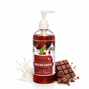 Primus Chocolate Shower Gel - Luxurious Moisturizing Body Wash for Dry, Dull Skin | Rich Cocoa Fragrance | Hydrating Formula | All Skin Types | 500ML