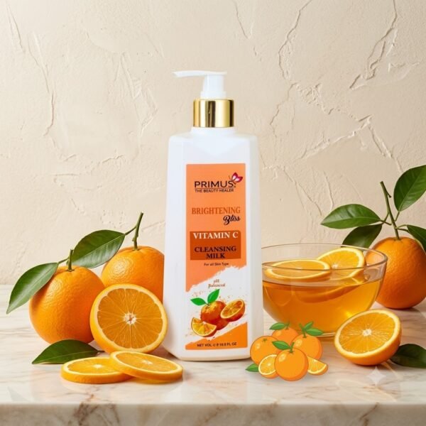 vitamin c cleansing milk Primus Vitamin C Cleansing Milk – Brightening, Gentle Face Cleanser 500 ML