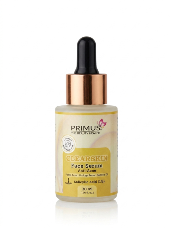 front Primus Clear Skin Face Serum – Brightening & Acne Control Serum for Clear, Glowing Skin (30ml)