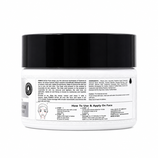 Detan Scrub Professional Tan Removal Pack (200gm)