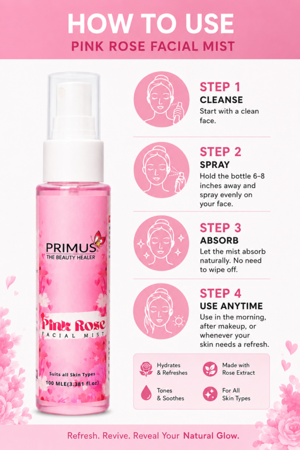 Pink Rose Facial Mist