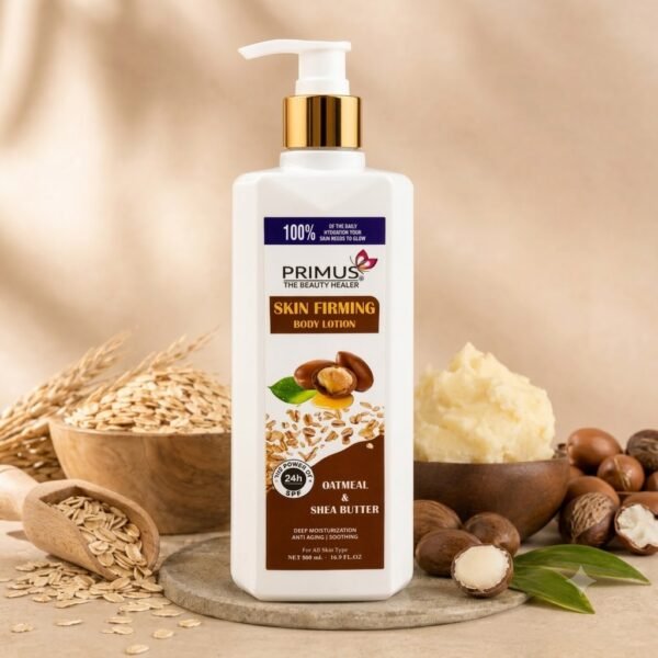 Primus Shea Butter Body Lotion – Deep Moisturizing & Nourishing Body Lotion for Soft, Smooth & Healthy Skin | All Skin Types (500ml)
