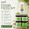 Primus Korean Glass 5 Steps Facial Kit – Instant Glow, Brightening & Hydrating Facial Kit for All Skin Types (1100gm)