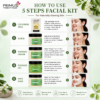 Primus Korean Glass 5 Steps Facial Kit – Instant Glow, Brightening & Hydrating Facial Kit for All Skin Types (1100gm)