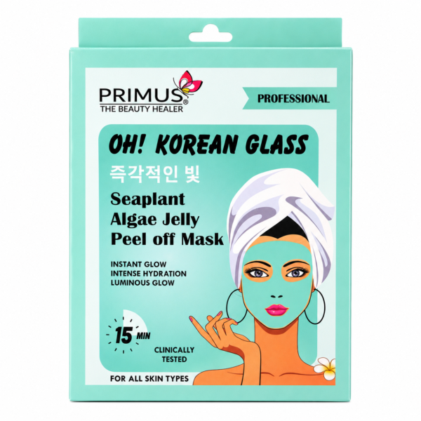 Primus Korean Glass Algae Jelly Peel Off Mask | Brightening Hydro jelly Face Mask (125g)