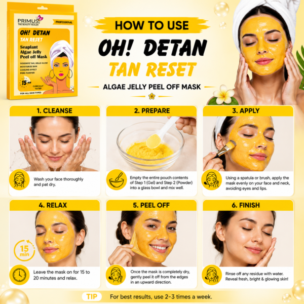 E3B16936-61D1-48ED-AD8F-AB3C472421E8 Primus De-Tan Algae Jelly Peel Off Mask | Brightening & Tan Removal Hydro jelly Face Mask (125g)