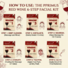 Primus Red Wine 6-Step Facial Kit | Antioxidant Facial Kit for Glowing & Youthful Skin (53gm)