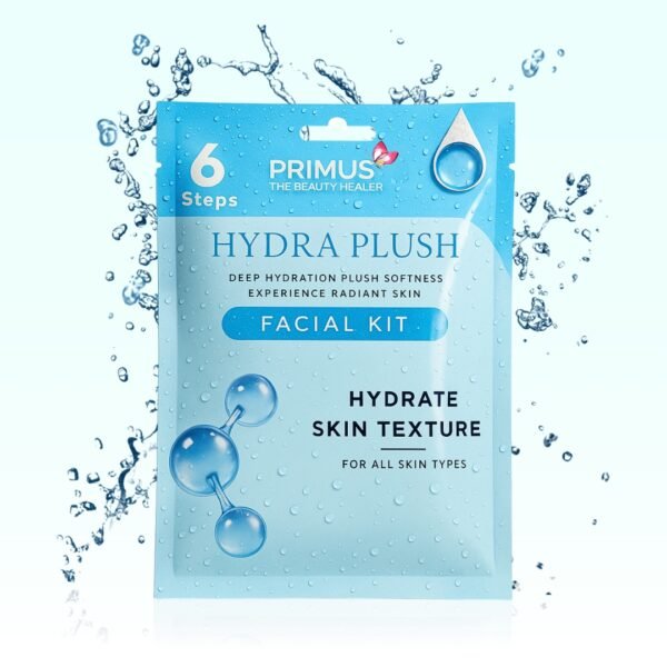 Primus Hydra plush facial kit Primus Hydra Plush 6-Step Facial Kit | Hydrating Facial Kit for Soft & Glowing Skin (53gm)