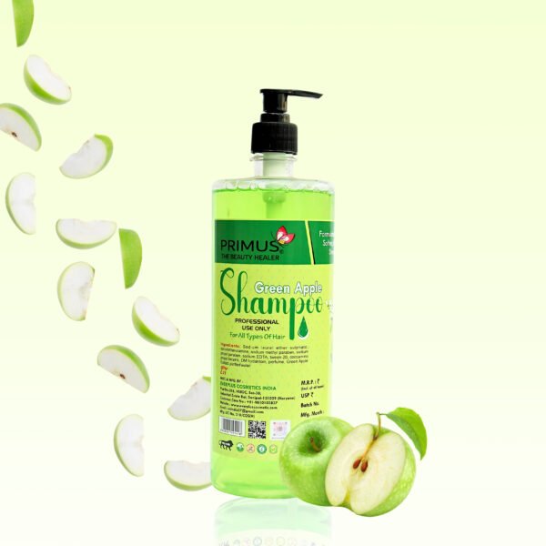 Primus green apple shampoo Primus Green Apple Shampoo – Refreshing & Nourishing Shampoo for Soft, Shiny & Healthy Hair | For All Hair Types (1000ml)