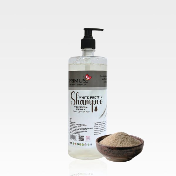 Primus protein shampoo Primus White Protein Shampoo – Protein-Enriched Nourishing & Strengthening Shampoo for Soft, Smooth & Healthy Hair | For All Hair Types (1000ml)
