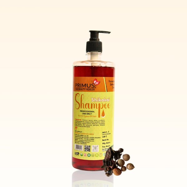 Primus Shikakai Shampoo – Herbal Nourishing & Strengthening Shampoo for Soft, Smooth & Healthy Hair | For All Hair Types (1000ml)
