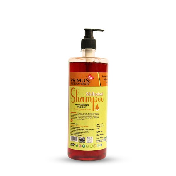 Primus Shikakai Shampoo – Herbal Nourishing & Strengthening Shampoo for Soft, Smooth & Healthy Hair | For All Hair Types (1000ml)